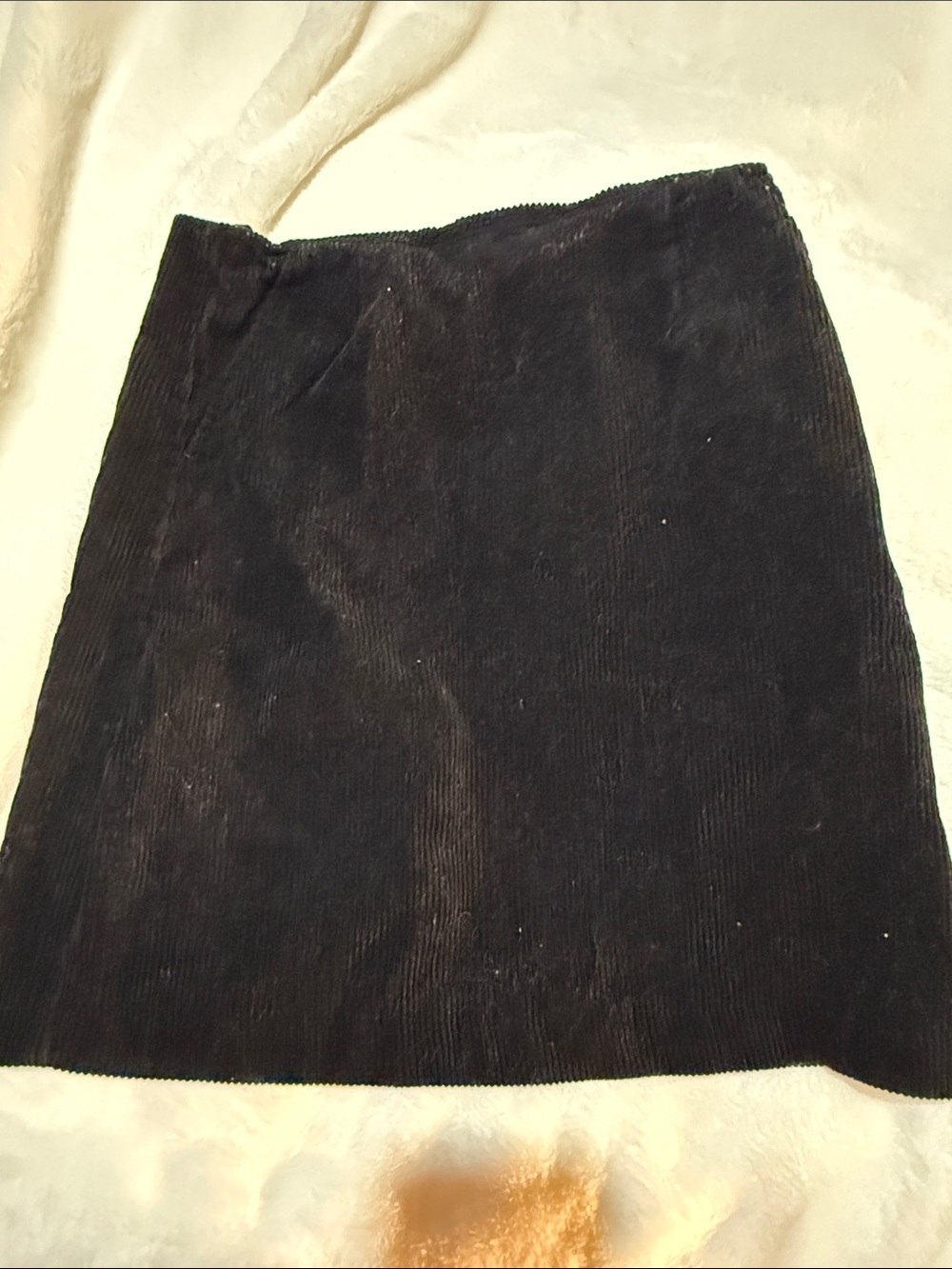 Source Unknown Black Corduroy Mini Skirt
